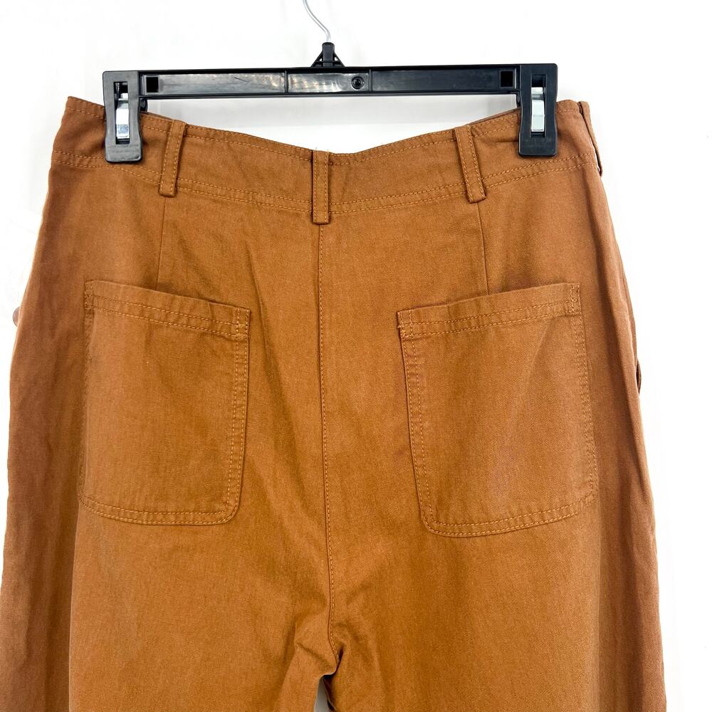 TREASURE AND BOND Womens Utility Casual Pants Size 8 Brown Cotton Blend NWT - Picture 6 of 10